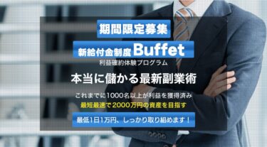 金子匡寛「新給付金制度Buffet(バフェット)」は稼げる副業？